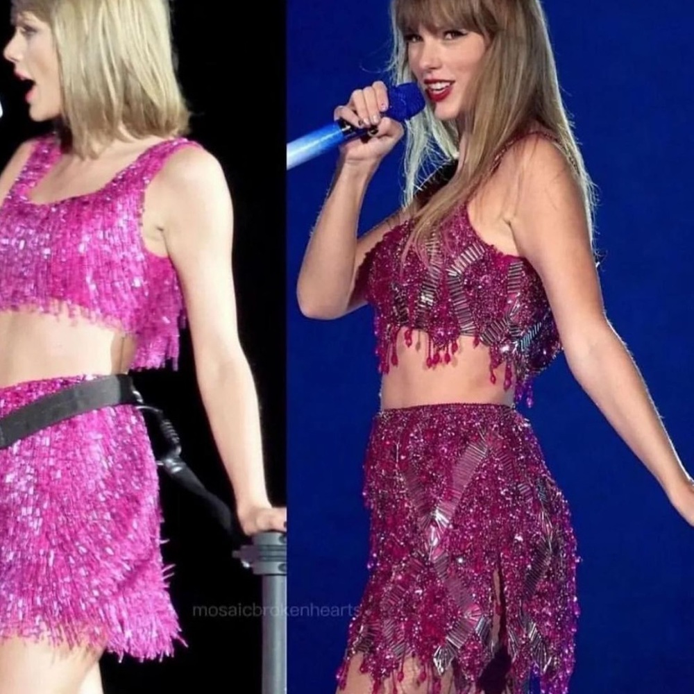Burgundy Sequin set
